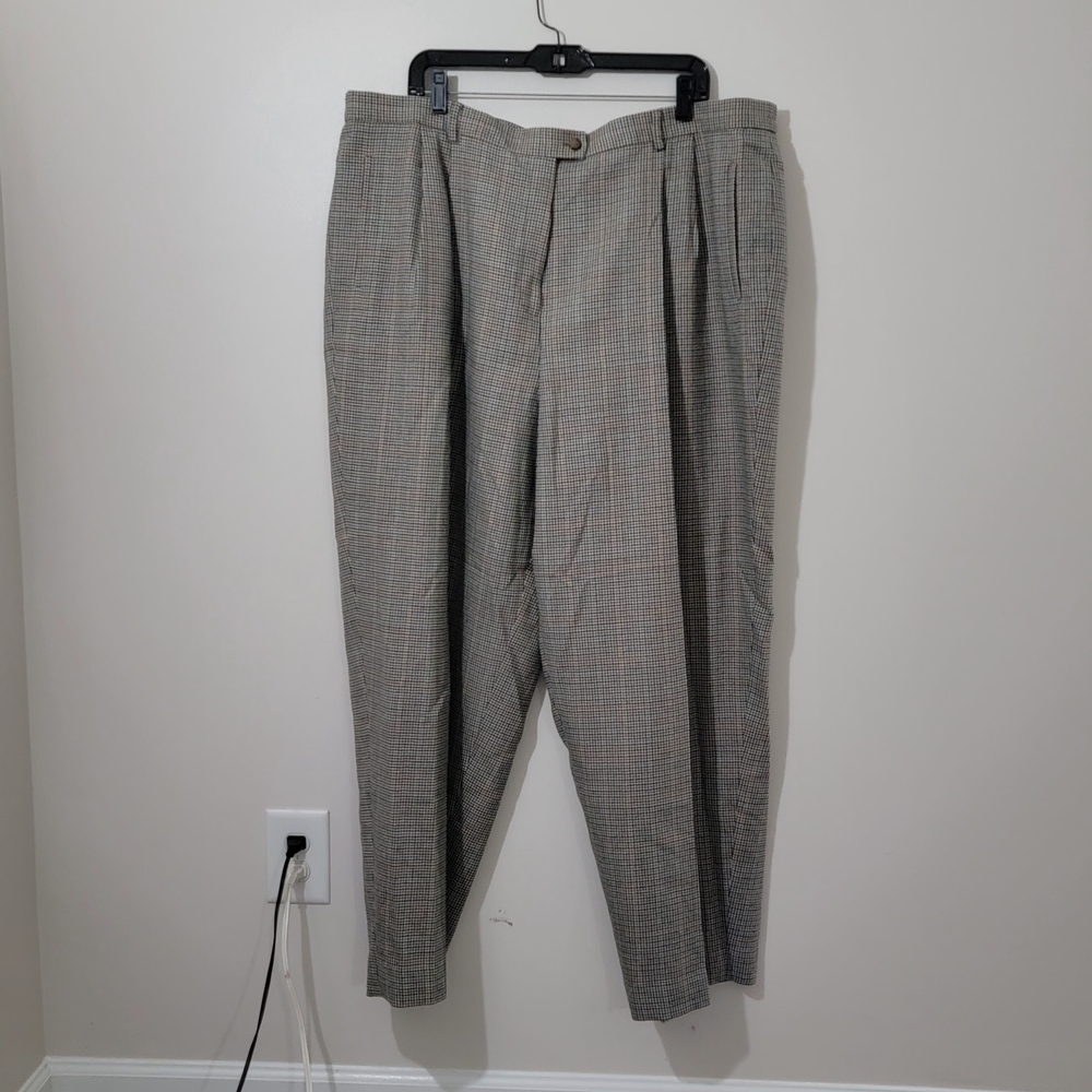 Evan Picone Women's Tan Plaid Jumpsuit